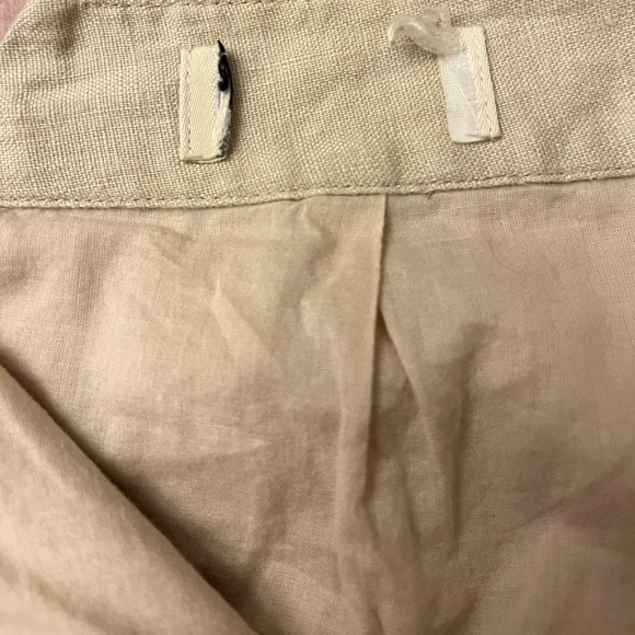 Vintage 90's beige midi pencil skirt buttons - Picture 5 of 6